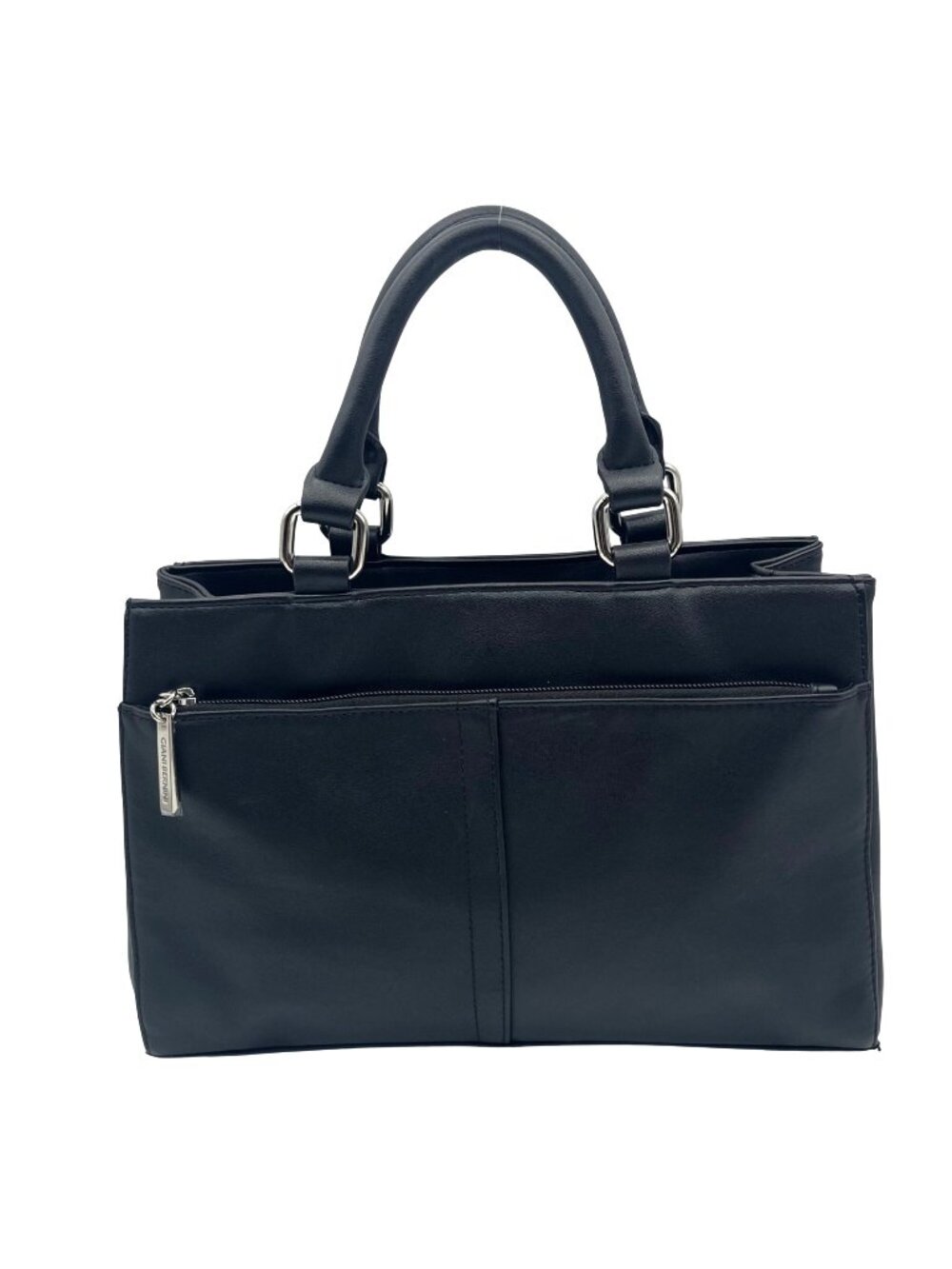 Giani Bernini Black Leather Nappa Convertible Satchel